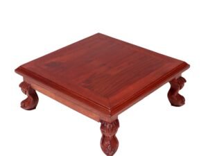 Teak Wooden Square Folding Bajot