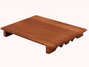 Simple Low Teak Wooden Bajot