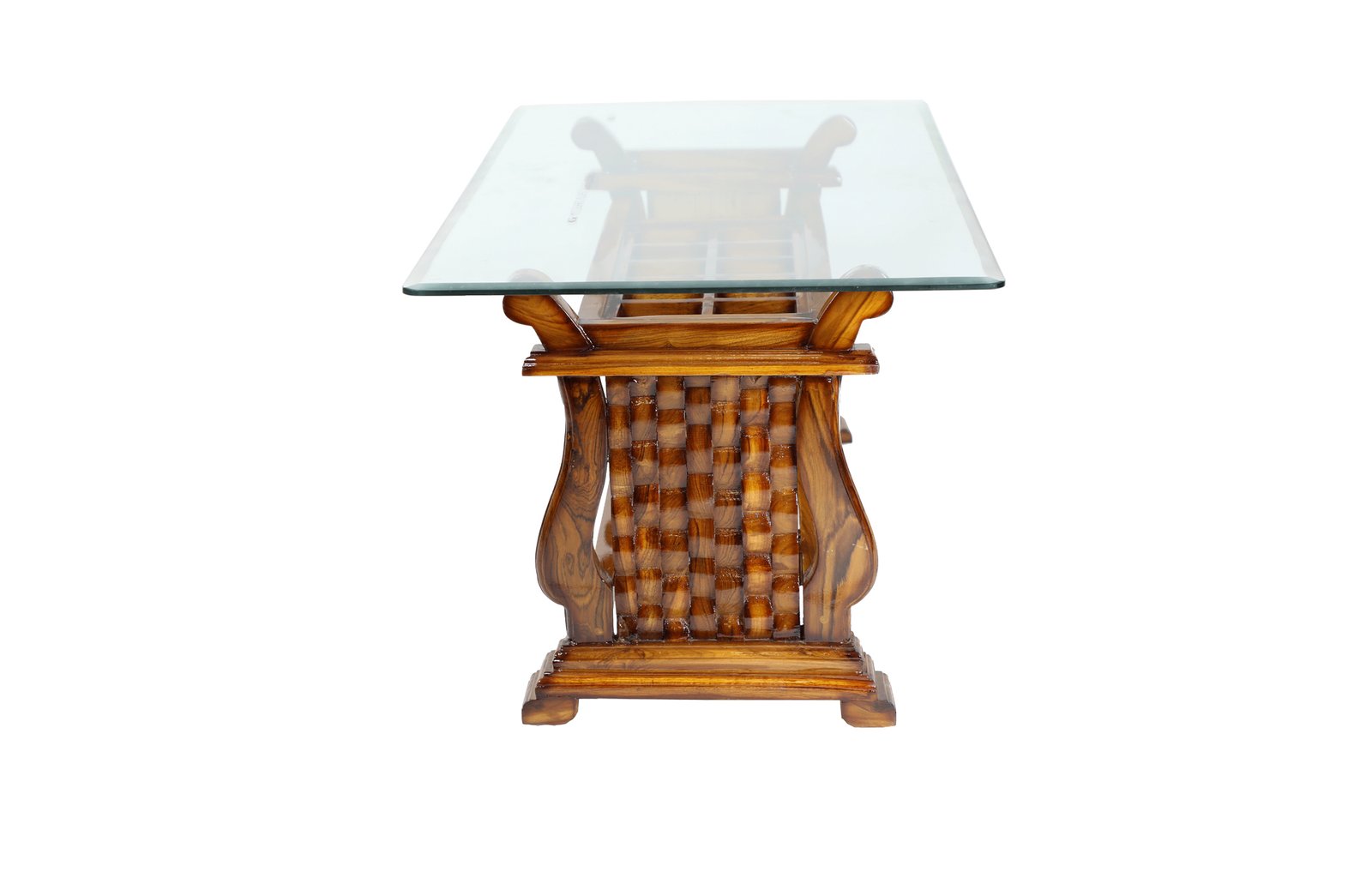Teak Wooden Center cum Coffee Table 002 - Srgun Hut Teak Wooden Center cum Coffee Table 002 - Image 3