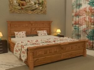Brick Concept Teak Wooden Storage Bed